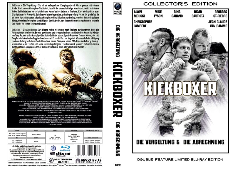 Kickboxer - Die Abrechnung & Die Vergeltung - Cover A - BluRay  - Limitiert auf 50 Stk.