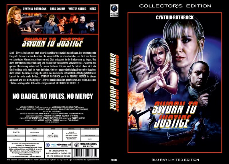 Sworn to Justice - BluRay  - Limitiert auf 50 Stk.