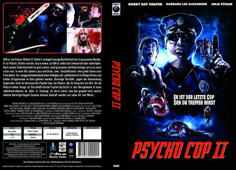 Psycho Cop 2 Wendecover